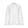 故障 EITIE爱特爱秋季新款简约通勤时尚灯笼喇叭袖显瘦百搭白衬衫6309005 商品缩略图7