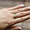 高冰种淡晴水翡翠蛋面戒指18k黄金镶嵌 商品缩略图9