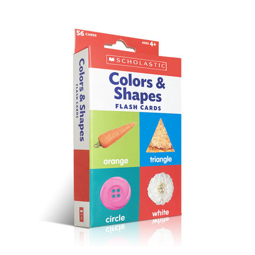 【颜色形状】【词汇认知】Colors & Shapes 颜色与形状 丰富多彩的双面闪卡片 提高儿童的认知度 商品图0