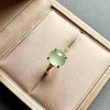 高冰种淡晴水翡翠蛋面戒指18k黄金镶嵌 商品缩略图0