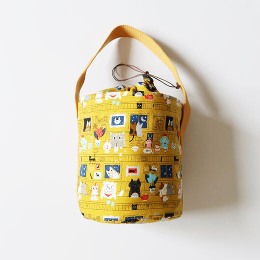 HUGOJIRO圆桶手提包插画猫咪食堂 商品图2