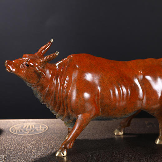 五牛积福纯铜居家布局吉祥摆件 商品图6