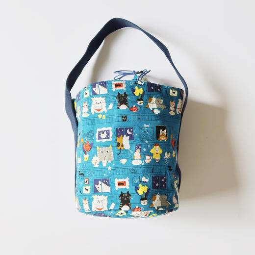 HUGOJIRO圆桶手提包插画猫咪食堂 商品图4