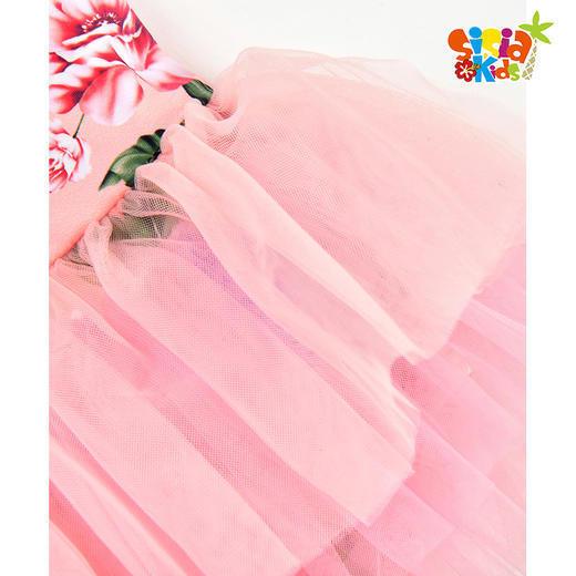 sisia儿童泳衣女新款公主范中大童洋气度假裙式连体游泳衣 商品图3