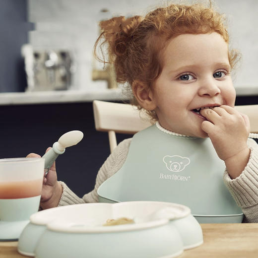瑞典BabyBjorn 婴儿餐具合集-餐盘叉勺围嘴水杯辅食神器4月+（样品清仓 介意慎拍） 商品图1
