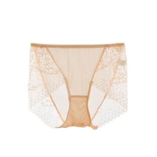 上海旗袍厂TG-TG01S008真丝内裤女桑蚕丝蕾丝边性感舒适包臀无痕中腰三角裤 商品图9