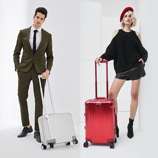 全铝镁行李箱ins潮铝框男女拉杆箱可登机防摔密码旅行箱AL-0025 商品图3