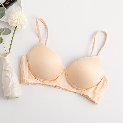 上海旗袍厂TG-TG02S001绢丝文胸女士内衣 针织真丝文胸薄款运动无钢圈文胸少女文胸 商品图13