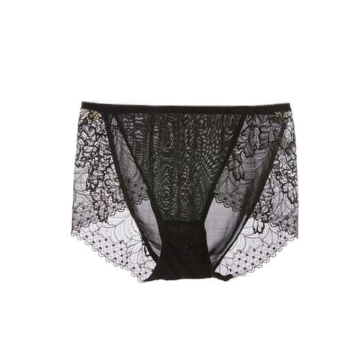 上海旗袍厂TG-TG01S008真丝内裤女桑蚕丝蕾丝边性感舒适包臀无痕中腰三角裤 商品图6