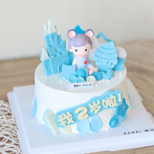 男孩生日糖牌奶油蛋糕 商品图2