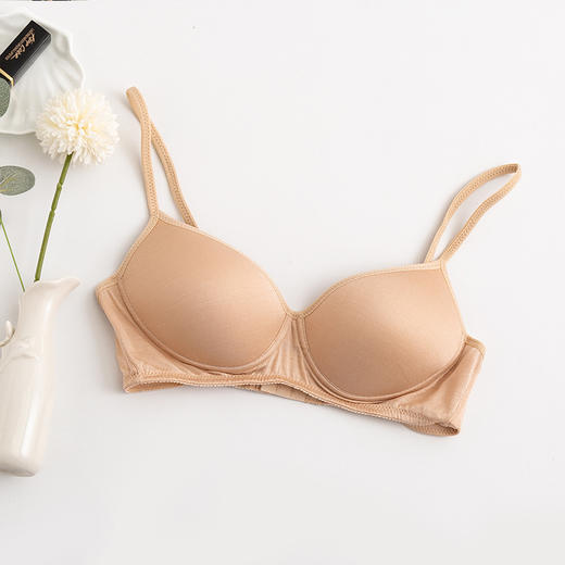 上海旗袍厂TG-TG02S001绢丝文胸女士内衣 针织真丝文胸薄款运动无钢圈文胸少女文胸 商品图8