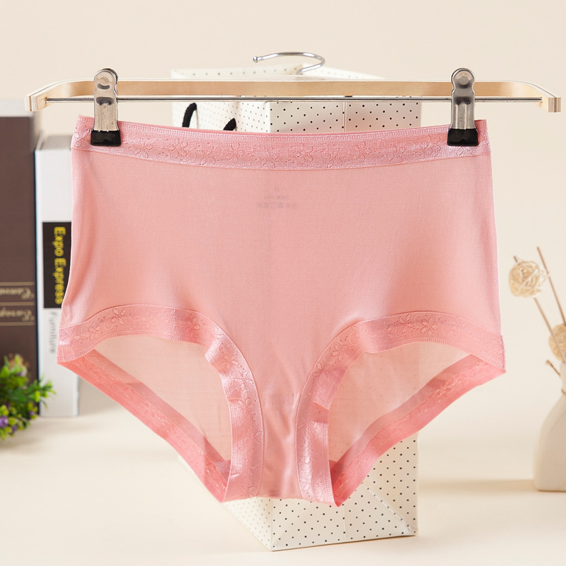 上海旗袍厂TG-TG01S002天然桑蚕丝真丝内裤女透气舒适蕾丝包臀无痕平角内裤