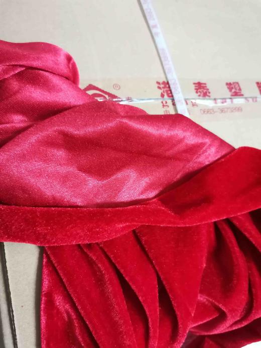 大红金丝绒布锦布红布铺桌子或揭幕用锦戒红布1.6米宽要多长都可以论米卖单位是米1米以上出售 商品图6