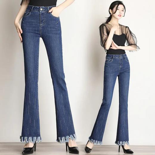 韩版气质，高腰显瘦修身微喇裤AL-6831 商品图0