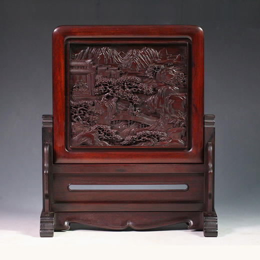 风雅徽州°精座&简座&明式酸枝插屏 商品图2