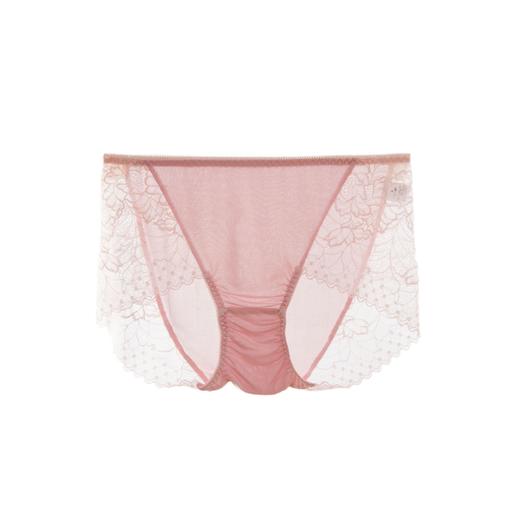 上海旗袍厂TG-TG01S008真丝内裤女桑蚕丝蕾丝边性感舒适包臀无痕中腰三角裤 商品图4