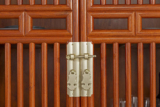 红桥红  家具严选  缅甸花梨（大果紫檀）  【178 疏影条子 碗柜】 商品图5