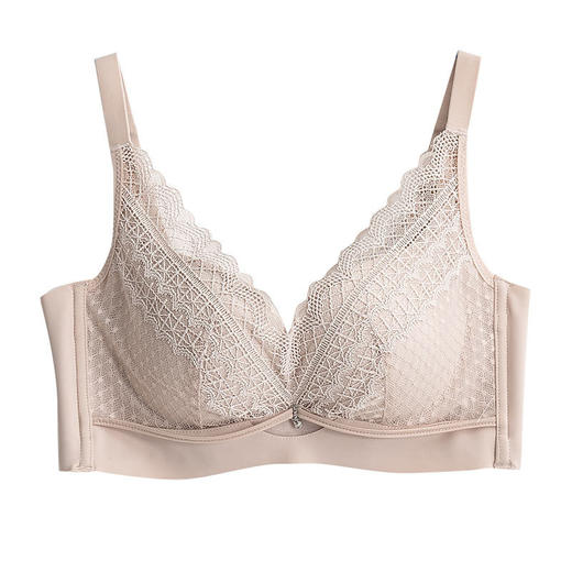 上海旗袍厂TG-TG02S081新款真丝文胸 蕾丝薄款性感聚拢内衣侧收调整型桑蚕丝内衣 商品图4