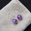 S925银，耳钩防过敏自然紫晶耳坠NM-80354 商品缩略图3