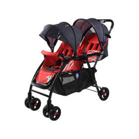 宝宝好宝宝好双胞胎婴儿推车可坐可躺可折叠双人手推车婴儿车一键收车JPY带授权招加盟代理
