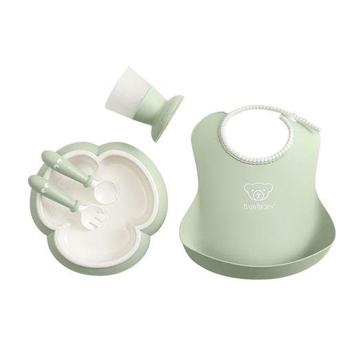 瑞典BabyBjorn 婴儿餐具合集-餐盘叉勺围嘴水杯辅食神器4月+（样品清仓 介意慎拍） 商品图3