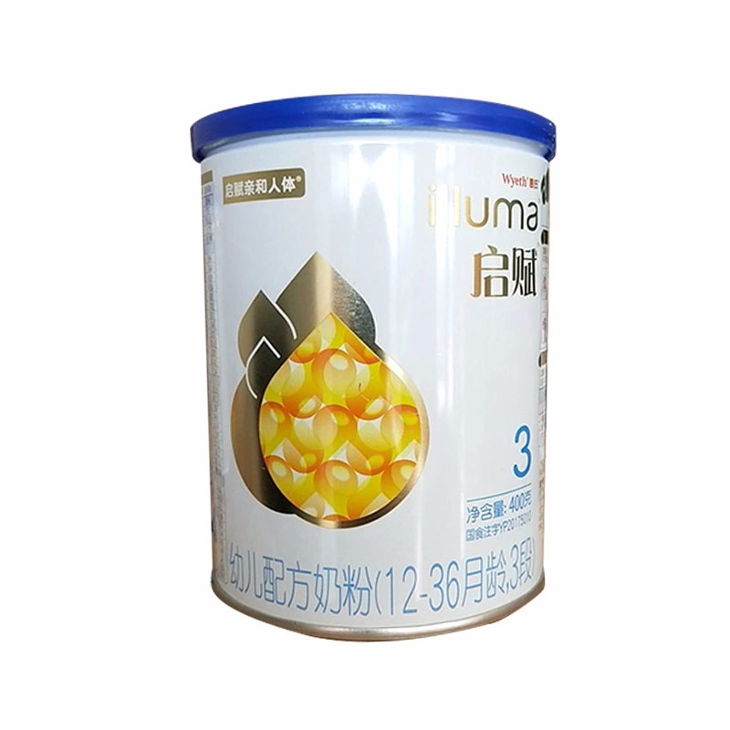 惠氏启赋123段400g小罐装 婴幼儿奶粉小蓝罐 试用装原装进口