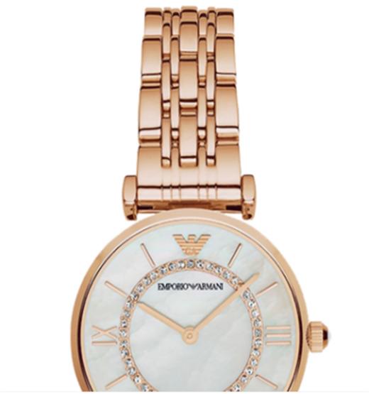 全国联保阿玛尼armani手表女玫瑰金摩天轮满天星女士手表ar1909