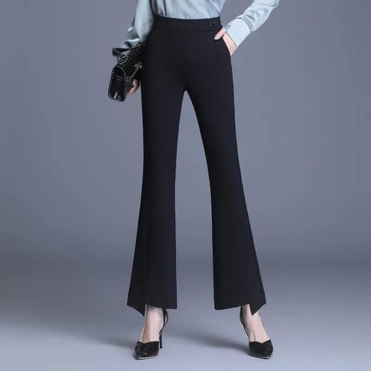 高腰喇叭裤，时尚新款黑色显瘦款 MFE8863 商品图0