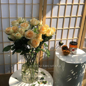 【蜜桃雪山玫瑰.第二份减10元】10支/份 长约60-65cm