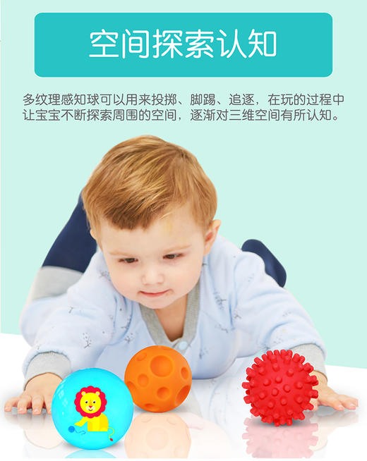 费雪(Fisher Price)婴儿玩具球六合一套装0-2岁宝宝初级训练球手抓弹力球感知按摩球F0930JPY带授权招加盟代理 商品图9
