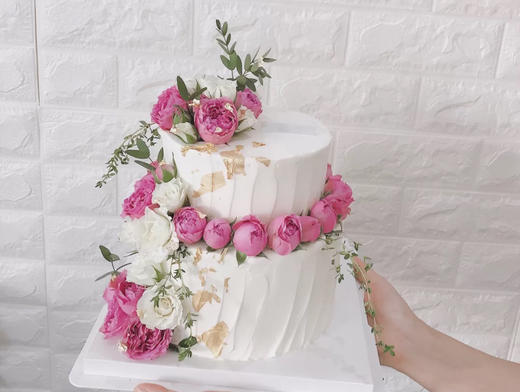 鲜花86双层蛋糕