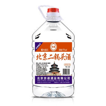 ▼[白酒]京德二锅头75度纯粮高度白酒 2L桶(泡药) 商品图0