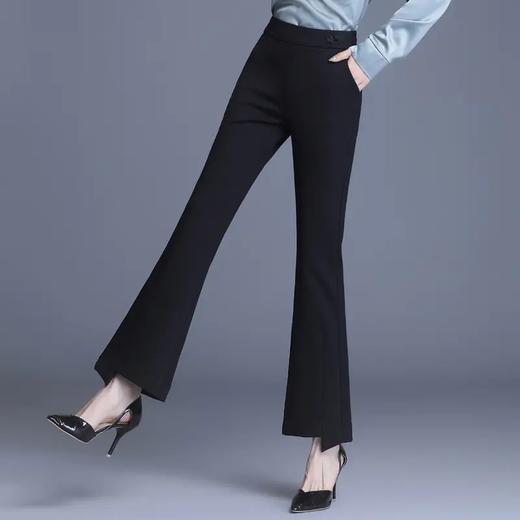 高腰喇叭裤，时尚新款黑色显瘦款 MFE8863 商品图1