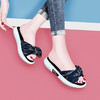 SLW3659新款潮流时尚气质拼色一字坡跟凉拖鞋TZF 商品缩略图0