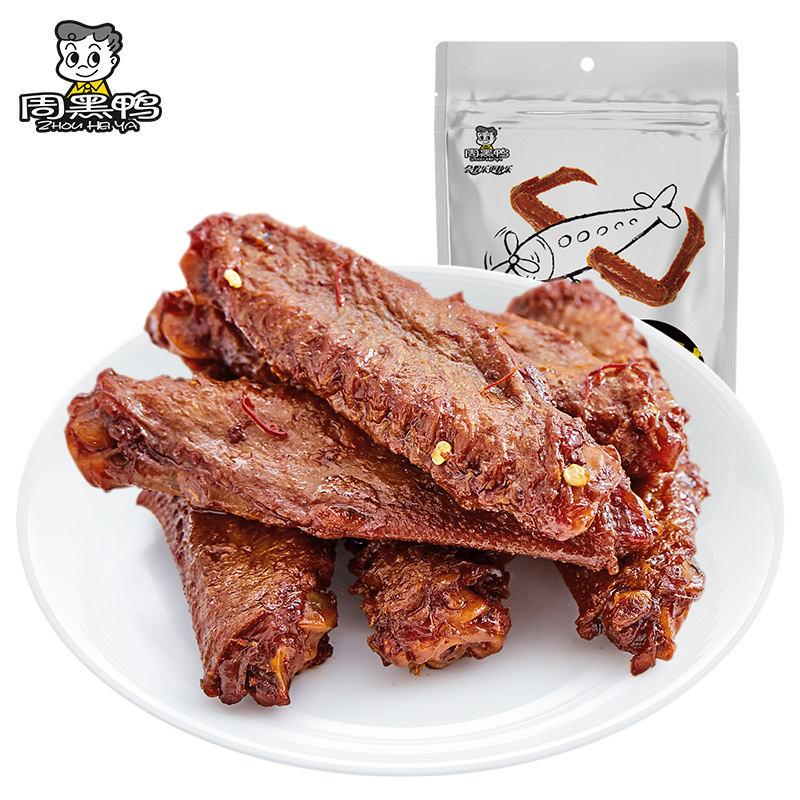 周黑鸭鸭翅中145g*2袋(独立小包装,每袋内含6小包左右)