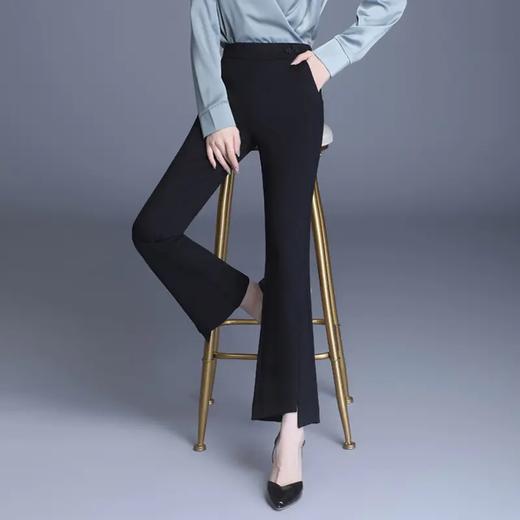 高腰喇叭裤，时尚新款黑色显瘦款 MFE8863 商品图3