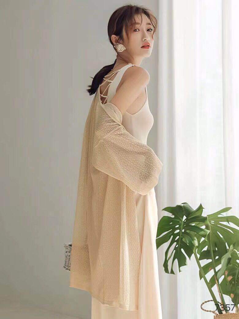 忌平庸女装夏季新款外套中长款外搭毛衣空调衫冰丝针织衫防晒开衫女薄款JPY带授权招加盟代理