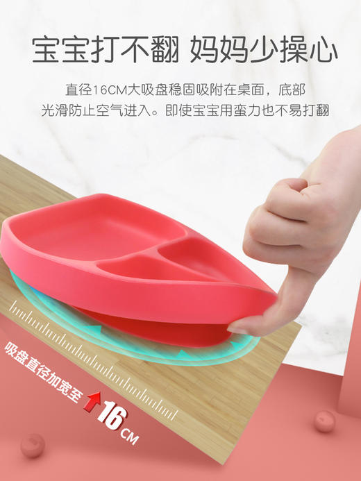 Bumkins儿童餐盘分格吸盘碗宝宝餐具卡通可爱防摔辅食碗 商品图3