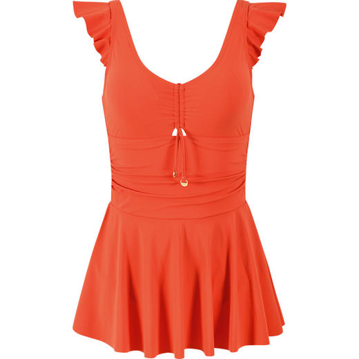 sisia大胸性感小胸聚拢欧美裙式连体泳衣仙女范遮肚显瘦泳衣女ins 商品图4