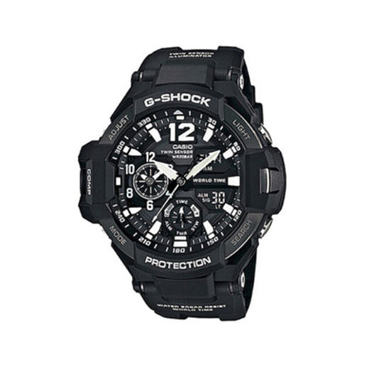 全球联保日本卡西欧casiogshock航空系列双时区多功能运动男表ga1100