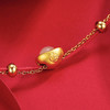 《金玉小元宝》金镶玉手链 女款黄金镶嵌和田玉 尾链可调节 送女生送妈妈长辈礼物 商品缩略图2