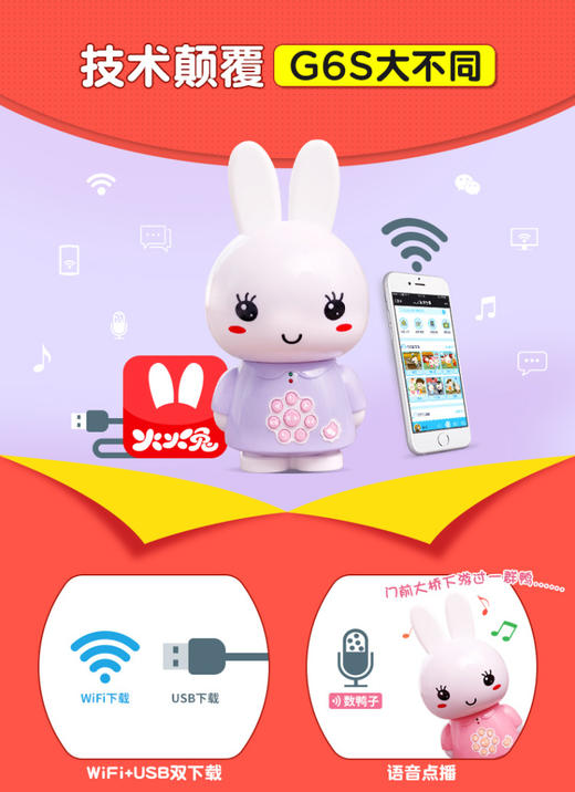 火火兔G6S早教机故事机智能WiFi粉色JPY带授权招加盟代理 商品图3