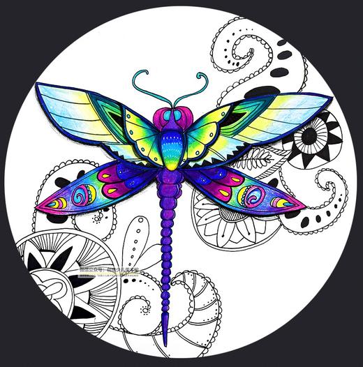 《五彩蜻蜓》【自动发货：下单后，点击手机短信中收到的链接，即可获取文件下载的链接；如有任何问题，可添加客服微信hm33268获得帮助】 商品图0