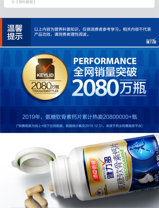 【礼盒套装】汤臣倍健健力多氨糖软骨素钙片70天关爱升级装，共4瓶280片JPY带授权招加盟代理 商品图8