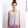 sisia罩衫蕾丝钩花镂空宽松背心比基尼沙滩泳衣外搭罩衫SS182W12S25 商品缩略图0