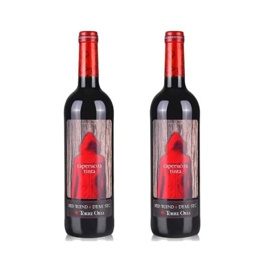 【长期有货】西班牙奥兰小红帽系列半甜红葡萄酒 一箱750ml*6瓶 商品图3