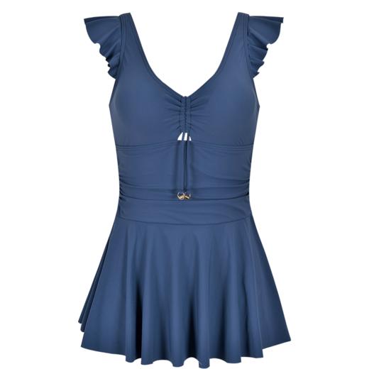 sisia欧美大胸性感小胸聚拢连体泳衣女遮肚显瘦仙女范学生泳衣ins 商品图4