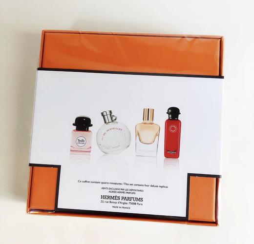 法国爱马仕迷你Q版香水礼盒7.5ml*4（橘彩星光系列/花园系列） 商品图1