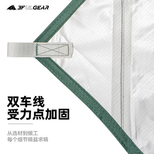 三峰出 天幕15D户外防水防雨露营凉棚遮阳棚天幕布帐篷涂硅天幕 商品图4