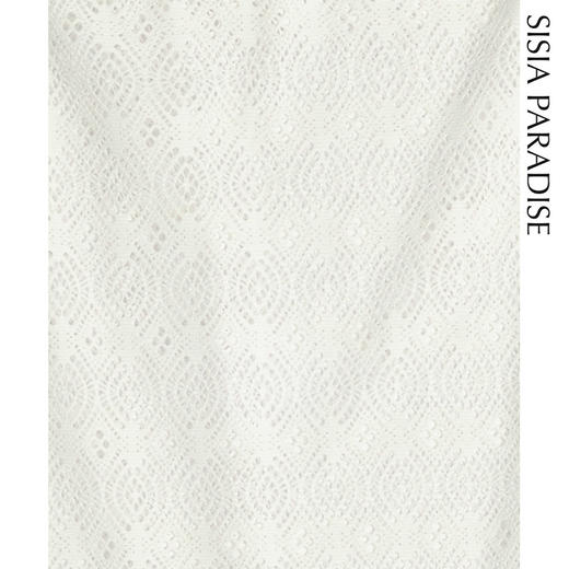 sisia罩衫蕾丝钩花镂空宽松背心比基尼沙滩泳衣外搭罩衫SS182W12S25 商品图3